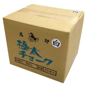 馬印 極太チョーク ジャンボ 25本入 白(シロ)の詳細画像2