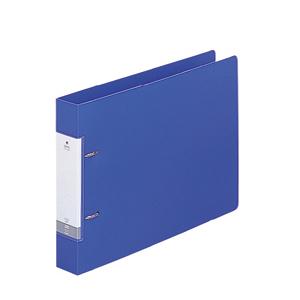 ●リヒトラブ　リクエスト　Ｄ型リングファイル　Ａ４判ヨコ型　背幅４６ｍｍ（青）