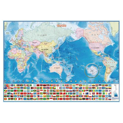 デビカ　いろいろ書ける!消せる!世界地図