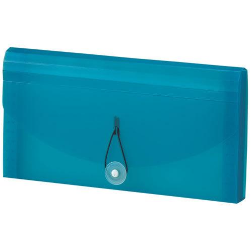セキセイ　セマック　ドキュメントファイル　長３封筒サイズ　１３ポケット（ブルー）