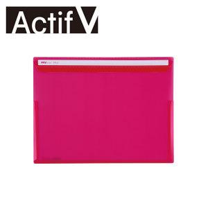 ●セキセイ　ＡｃｔｉｆＶ（アクティフＶ）　フリップファイル＜ヨコ＞　Ａ４（ローズ）