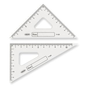 共栄プラスチック　ＧＡＫＵＮＯアクリル三角定規　１２ｃｍ型