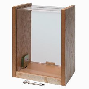 コレクト　窓口ボックス 木・透明アクリル製　中