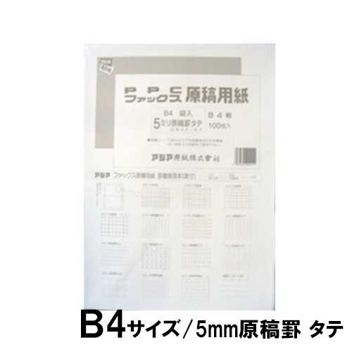 アジア原紙　ファックスＰＰＣ原稿用紙　袋入５ミリたて（白）