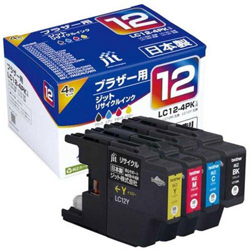 ジット　ＪＩＴブラザーＬＣ１２−４ＰＫ互換