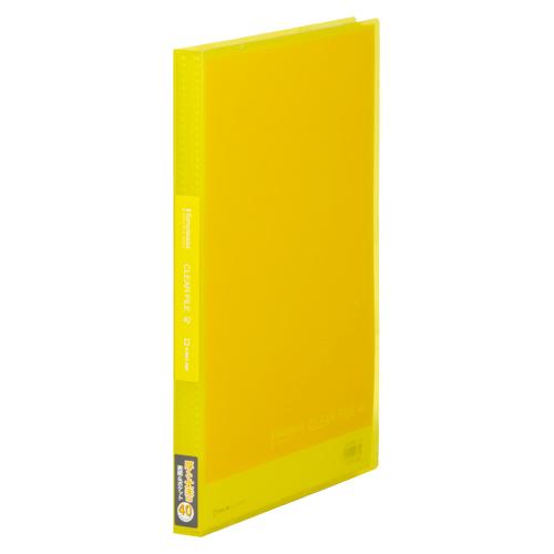 ●キングジム　シンプリーズ　クリアーファイル（透明）　Ａ４判タテ型（４０ポケット）（黄）