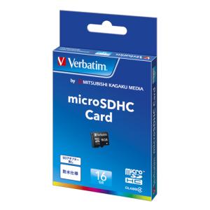 三菱ケミカルメディア　Ｖｅｒｂａｔｉｍ　ｍｉｃｒｏＳＤＨＣメモリーカード　クラス４　容量：１６ＧＢ｜dotkae-ru02