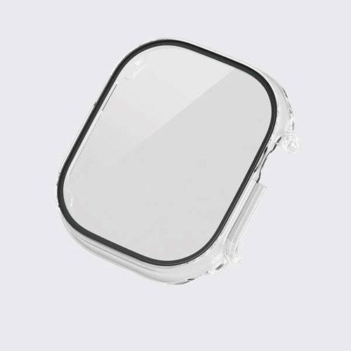 エレコム　直送　アップルウォッチ　４９ｍｍ　フルカバー　セラミックコート　ゴリラガラス　表面硬度１０...