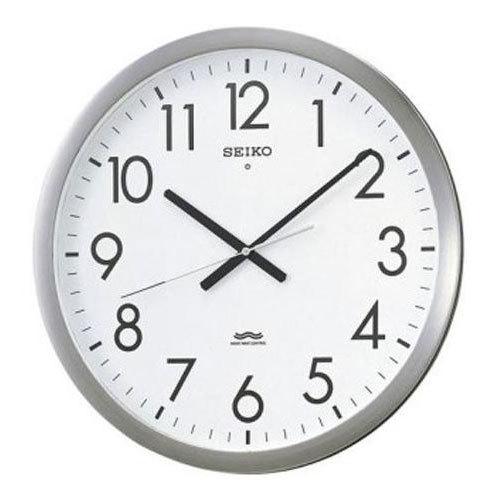 セイコー　オフィス電波掛時計　（シルバー）