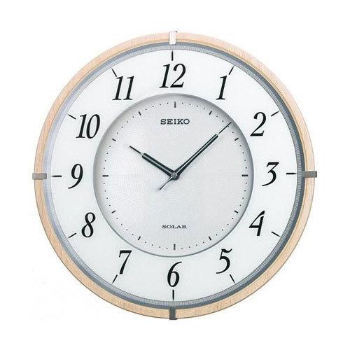 セイコー　薄型ソーラープラス電波掛時計　（ブラウン）