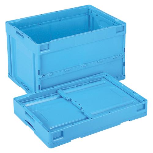 ●岐阜プラスチック工業　折りたたみコンテナー　ＣＢ−Ｓ５１ＮＲ（ブルー）　フタなし／青（ブルー）