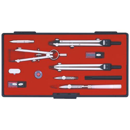 ウチダ　KD型製図器 SEセット A （烏口入り）　13品組