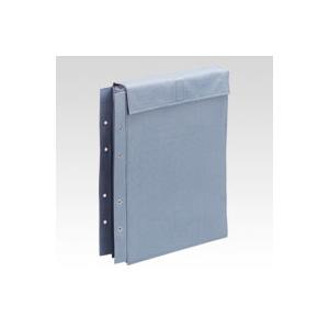 ●ファイル　布製図面袋　面ファスナー式　規格:A4判大（ライトブルー）