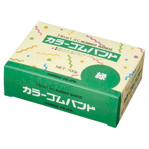 ●ホリアキ　ハートインゴムバンド　内径：３８ｍｍ（緑）