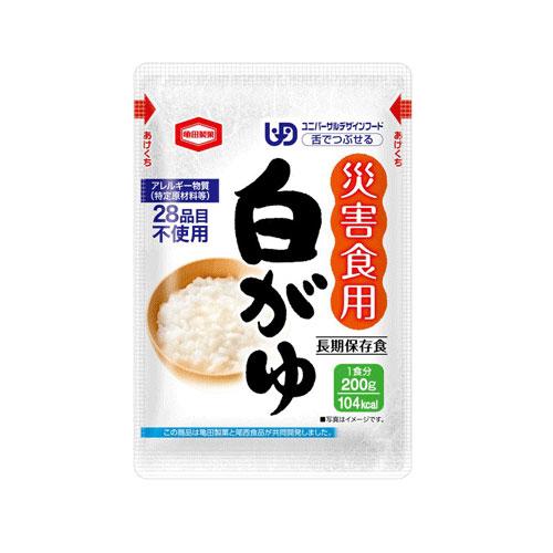 尾西食品　亀田製菓２００ｇ災害食用白がゆ　４０袋セット　約５年保存　非常食　保存食　備蓄