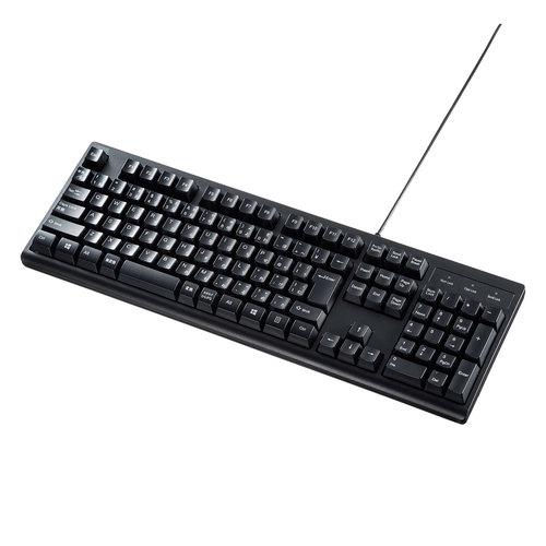 サンワサプライ　直送 日本語109キーボード USBタイプ（ブラック）