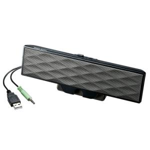 サンワサプライ USB電源マルチメディアスピーカー MM-SPL16UBK MM-SPL16UBK【USB電源マルチメディアスピーカー】低音域を強調