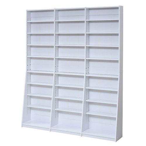 ＪＫプラン　文庫本収納ラック 薄型 ワイド ブックシェルフ 木製 大容量 書斎収納 700冊以上（ホ...