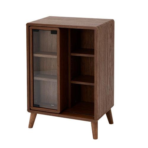 ＪＫプラン　スライド ラック キャビネット オープンラック（ブラウン）