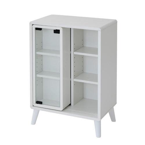 ＪＫプラン　スライド ラック キャビネット オープンラック（ホワイト）