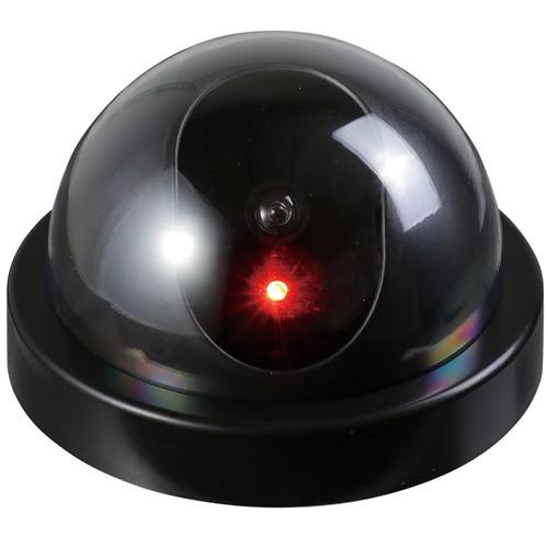 アーテック　防犯ダミーカメラドーム型(赤色LED点滅)ステッカー付