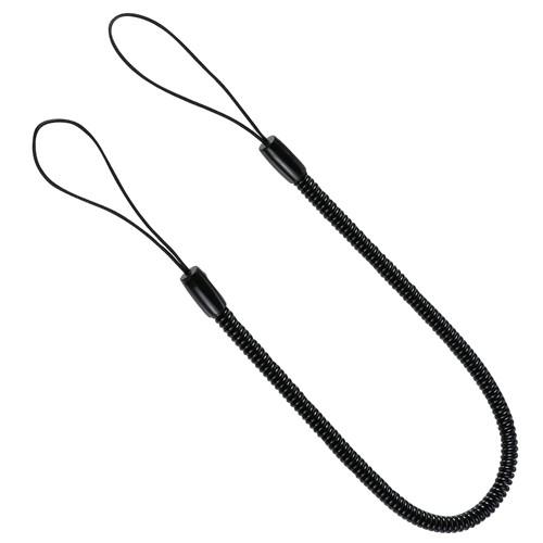 アーテック　伸縮ストラップ30cm(両端ループ仕様) 黒（黒）