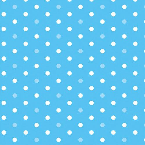 ササガワ　包装紙　ドット柄　５０枚　　半才判　ミニョンスカイ