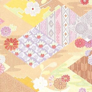 ササガワ 包装紙 和風柄 50枚  半才判 菊がさね