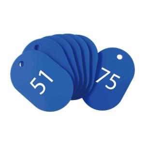 オープン　スチロール番号札　番号入　小（青）