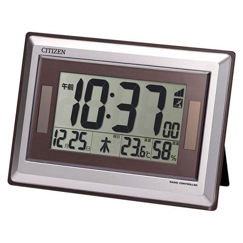 シチズン　掛・置兼用時計　ソーラー電波デジタル時計