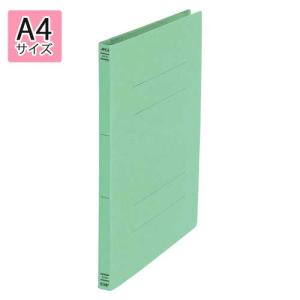 ●日本ノート　フラットファイル　Ａ４判タテ型（紙表紙）（背幅１８ｍｍ）（グリーン）