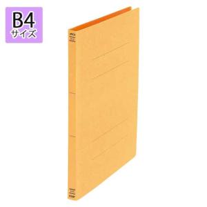 ●日本ノート　フラットファイル　Ａ４判タテ型（紙表紙）（背幅１８ｍｍ）（オレンジ）