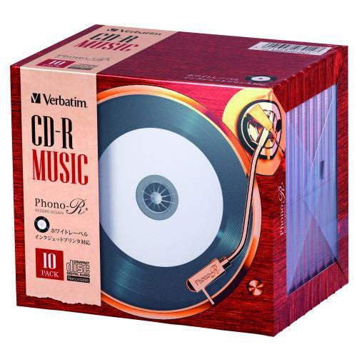 バーベイタムジャパン　音楽用　ＣＤ−Ｒ　１回記録タイプ　２４倍速