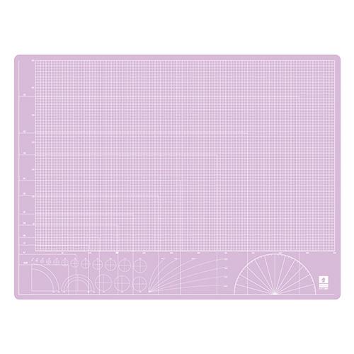 ミワックス　スケルトンカッティングマット　（ピンク）