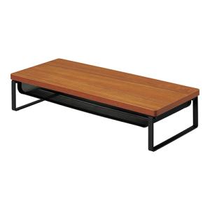 リヒトラブ MDF机上台 棚付（ブラウン）