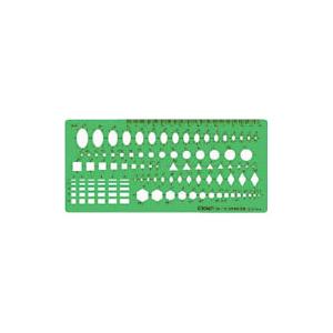 クラウン　テンプレート　多形定規　サイズ：横２３０×縦１０６×厚１ｍｍ