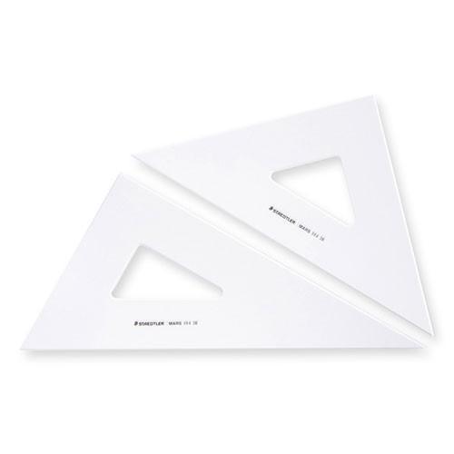 ステッドラー　マルス三角定規 目盛なし 鉛筆・シャープ用　36cm　36cm x 3mm