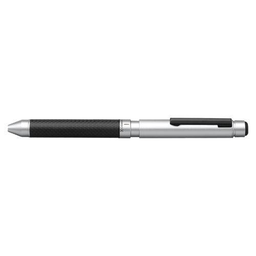 ゼブラ　シャーボＸ　ＣＢ８　２色ボールペン＋シャープペン用　軸（カーボンフラッシュシルバー）