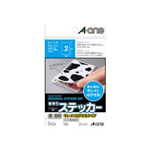 A・one エーワン 手作りステッカー はがきサイズ ノーカット 29424