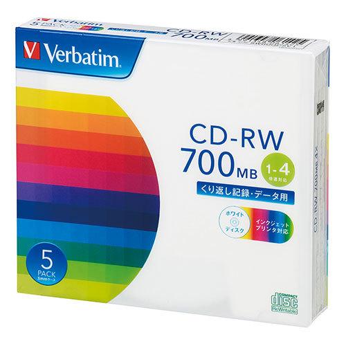 三菱ケミカルメディア　ＰＣ　ＤＡＴＡ用　ＣＤ−ＲＷ　書き換えタイプ　１−４倍速対応
