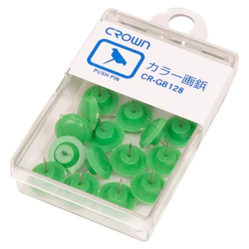 ●クラウン　画鋲　カラー画鋲（緑）