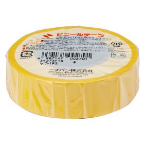 ●ニチバン　ビニールテープ　幅１９ｍｍ×長１０ｍ（黄）
