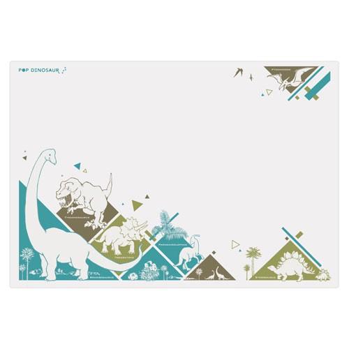 ●ミワックス　プリント学習デスクマット　デスクマット　学習机　小学生　ポップダイナソー　