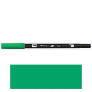 トンボ鉛筆　ＡＢＴ　デュアルブラッシュペン　水彩　マーカー　カラーペン　ツインタイプ　DUALBRUSH　単色（サップグリーン）｜dotkae-ru
