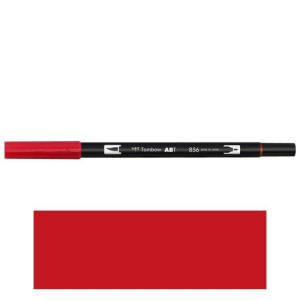 トンボ鉛筆　ＡＢＴ　デュアルブラッシュペン　水彩　マーカー　カラーペン　ツインタイプ　DUALBRUSH　単色（チャイニーズレッド）｜dotkae-ru