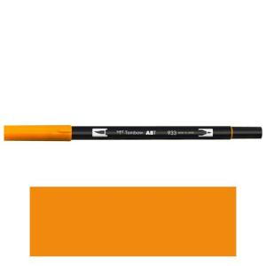 トンボ鉛筆　ＡＢＴ　デュアルブラッシュペン　水彩　マーカー　カラーペン　ツインタイプ　DUALBRUSH　単色（オレンジ）｜dotkae-ru