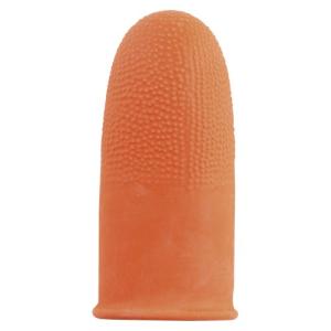 ●鈴木ラテックス ペブル指サック(大) (オレンジ)の商品画像
