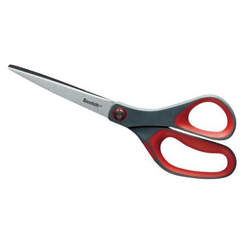 ●スリーエム　スコッチ（Ｒ）　プレミアムシザーズ　３Ｍ　刃渡り：８５ｍｍ（グレー／レッド）