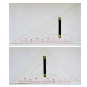 井上製作所　教師用三角定規　正・長２枚セット