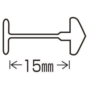 ●トスカバノック　バノック　値札ラベル取付器　ＵＳピン（Ｓ専用）　仕様：１５ｍｍ｜dotkae-ru